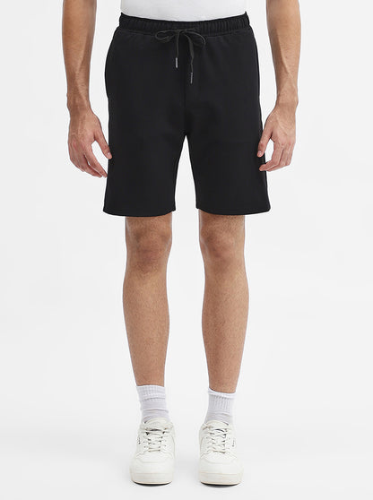 Black Solid Slim Fit Shorts | JadeBlue
