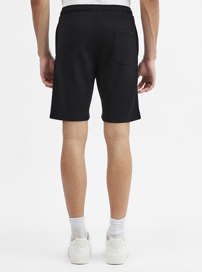 Black Solid Slim Fit Shorts | JadeBlue