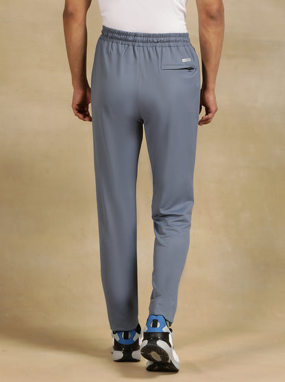 Light Grey Solid Slim Fit Track Pant | Jade Play