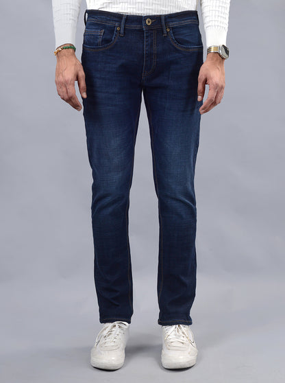 Blue Washed Slim Fit Jeans | JadeBlue