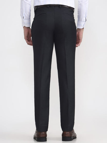 Blue Checked Super Slim Fit Formal Trouser | Greenfibre