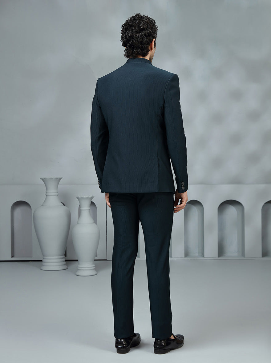 Green Solid Jodhpuri Suit | JadeBlue