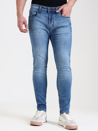 Nebula Blue Washed Rider Fit Jeans | JadeBlue