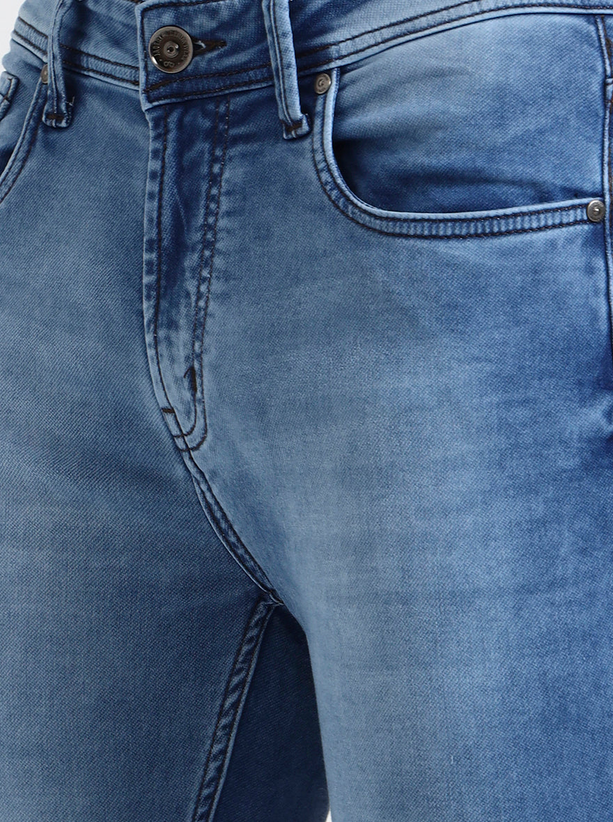 Nebula Blue Washed Rider Fit Jeans | JadeBlue