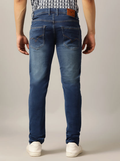 Blue Washed Slim Fit Jeans | JadeBlue
