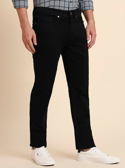 Black Washed Straight Fit Jeans | JadeBlue