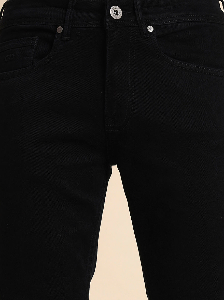 Black Washed Straight Fit Jeans | JadeBlue