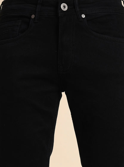 Black Washed Straight Fit Jeans | JadeBlue