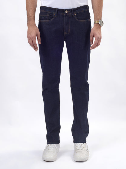 Raw Blue Washed Straight Fit Jeans | JadeBlue