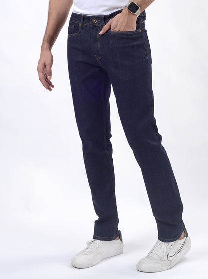 Raw Blue Washed Straight Fit Jeans | JadeBlue