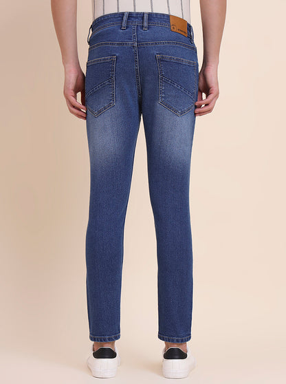 Mid Blue Washed Urban Fit Jeans | Greenfibre