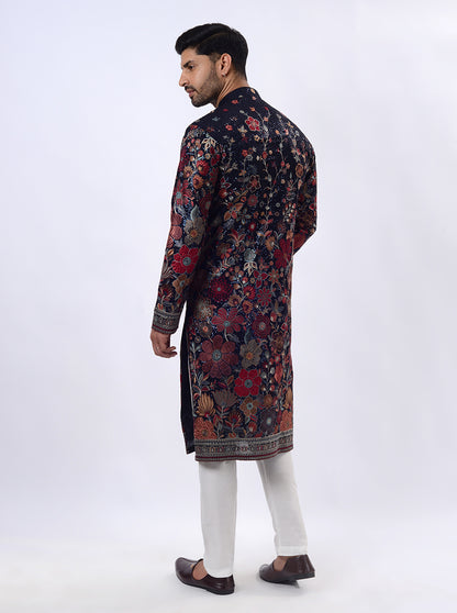 Navy Blue Kurta Pajama | TULA