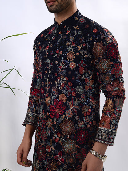 Navy Blue Kurta Pajama | TULA