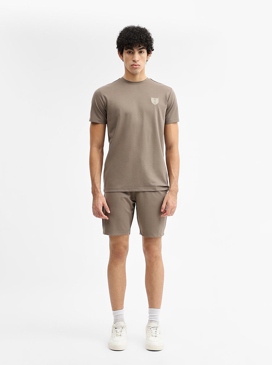 Mouse Solid Slim Fit T-Shirt | JadeBlue
