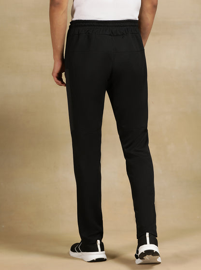 Black Solid Slim Fit Track Pant | Jade Play