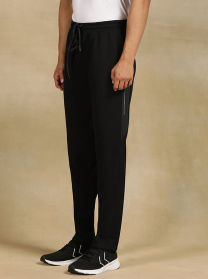 Black Solid Slim Fit Track Pant | Jade Play