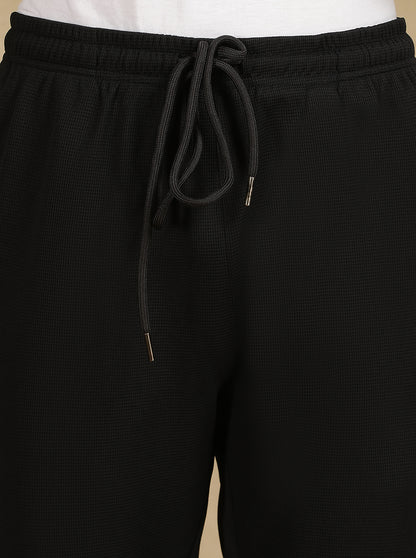 Black Solid Slim Fit Track Pant | Jade Play