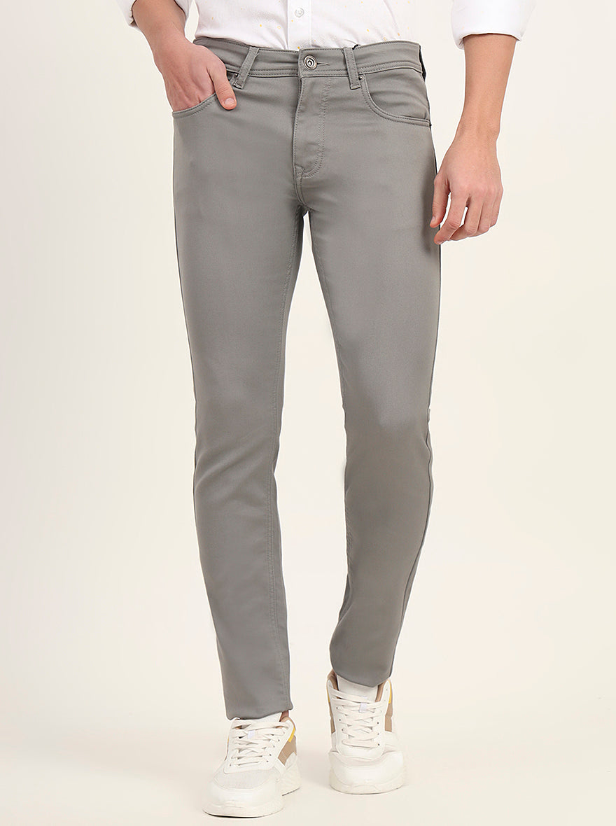 Grey Washed Narrow Fit Jeans | Greenfibre