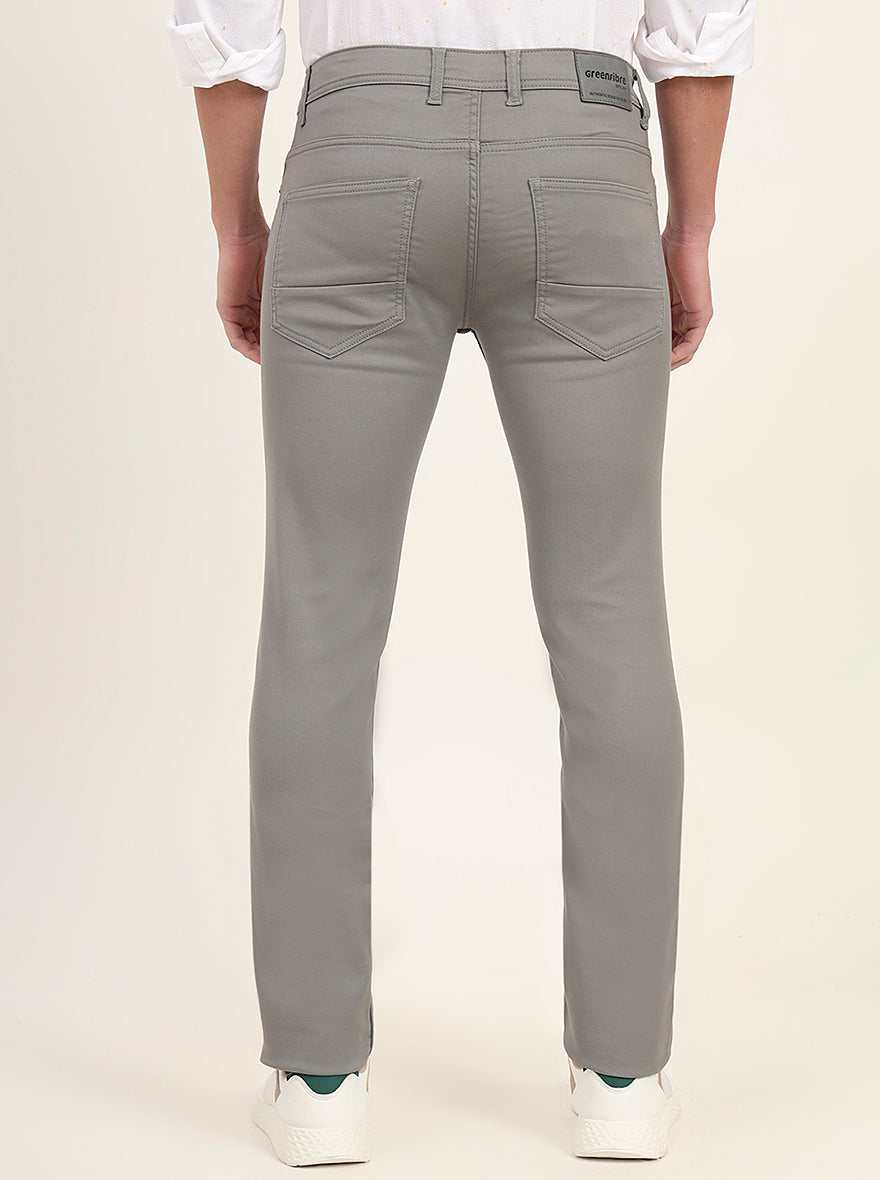 Grey Washed Narrow Fit Jeans | Greenfibre
