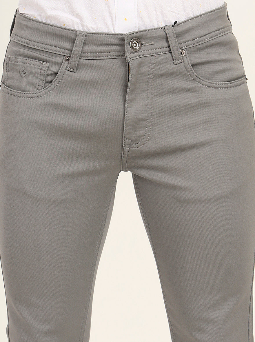 Grey Washed Narrow Fit Jeans | Greenfibre