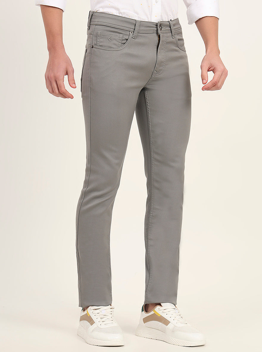 Grey Washed Narrow Fit Jeans | Greenfibre