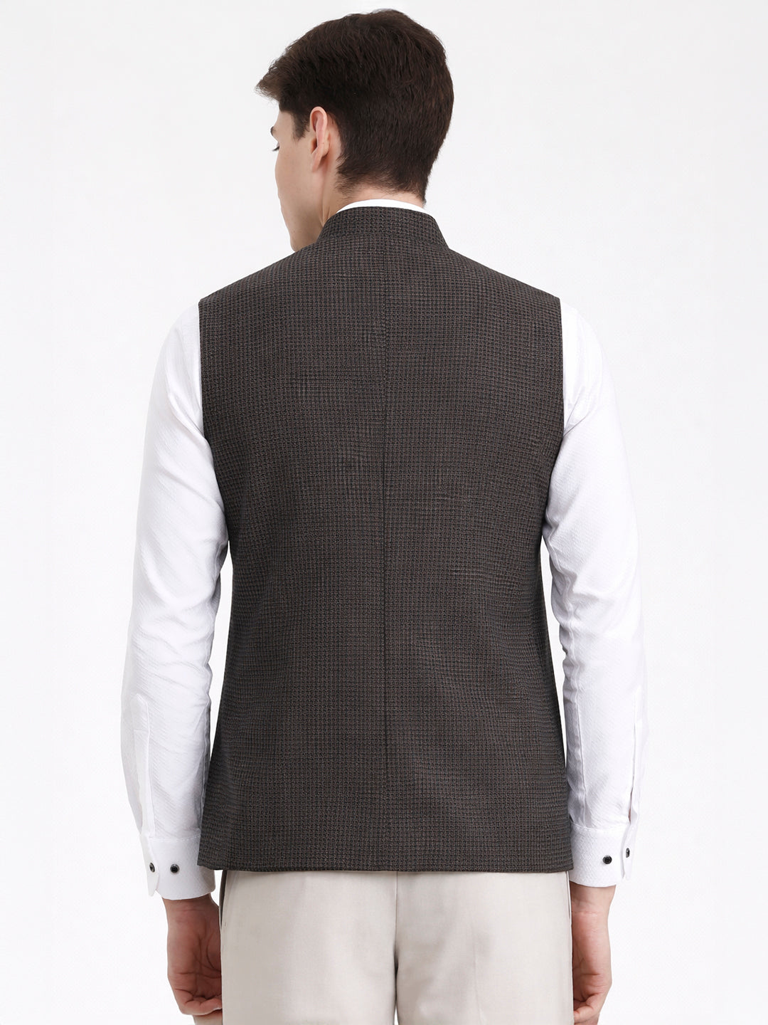 Maroon & Green Solid  Modi Jacket | JadeBlue