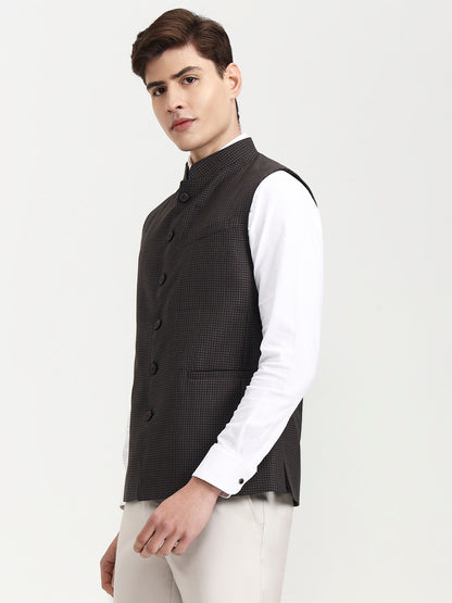 Maroon & Green Solid  Modi Jacket | JadeBlue