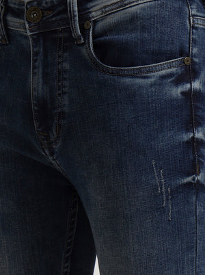 Mid Indigo Washed Rider Fit Jeans | JadeBlue