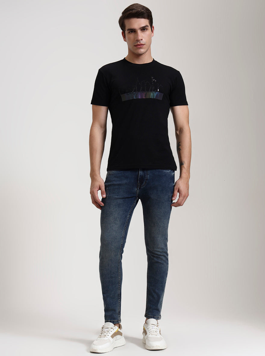 Mid Indigo Washed Rider Fit Jeans | JadeBlue