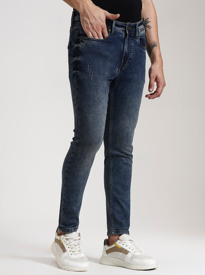 Mid Indigo Washed Rider Fit Jeans | JadeBlue