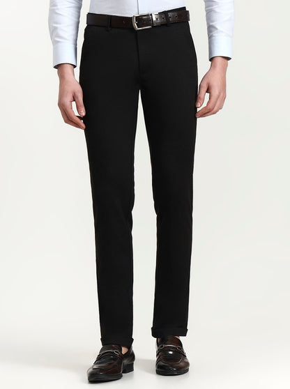 Brown Solid Slim Fit Club Wear Trouser | Wyre