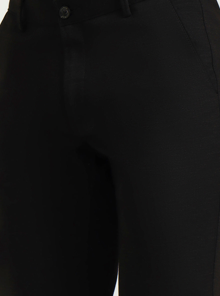 Brown Solid Slim Fit Club Wear Trouser | Wyre