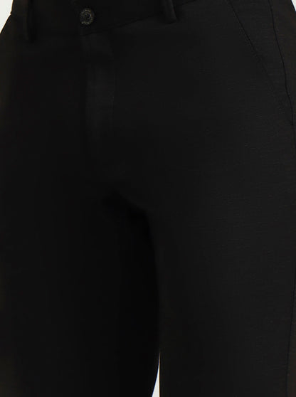 Brown Solid Slim Fit Club Wear Trouser | Wyre