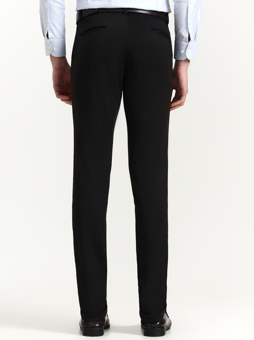 Brown Solid Slim Fit Club Wear Trouser | Wyre