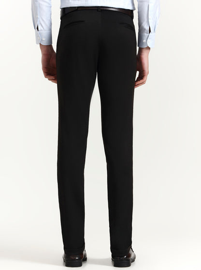 Brown Solid Slim Fit Club Wear Trouser | Wyre