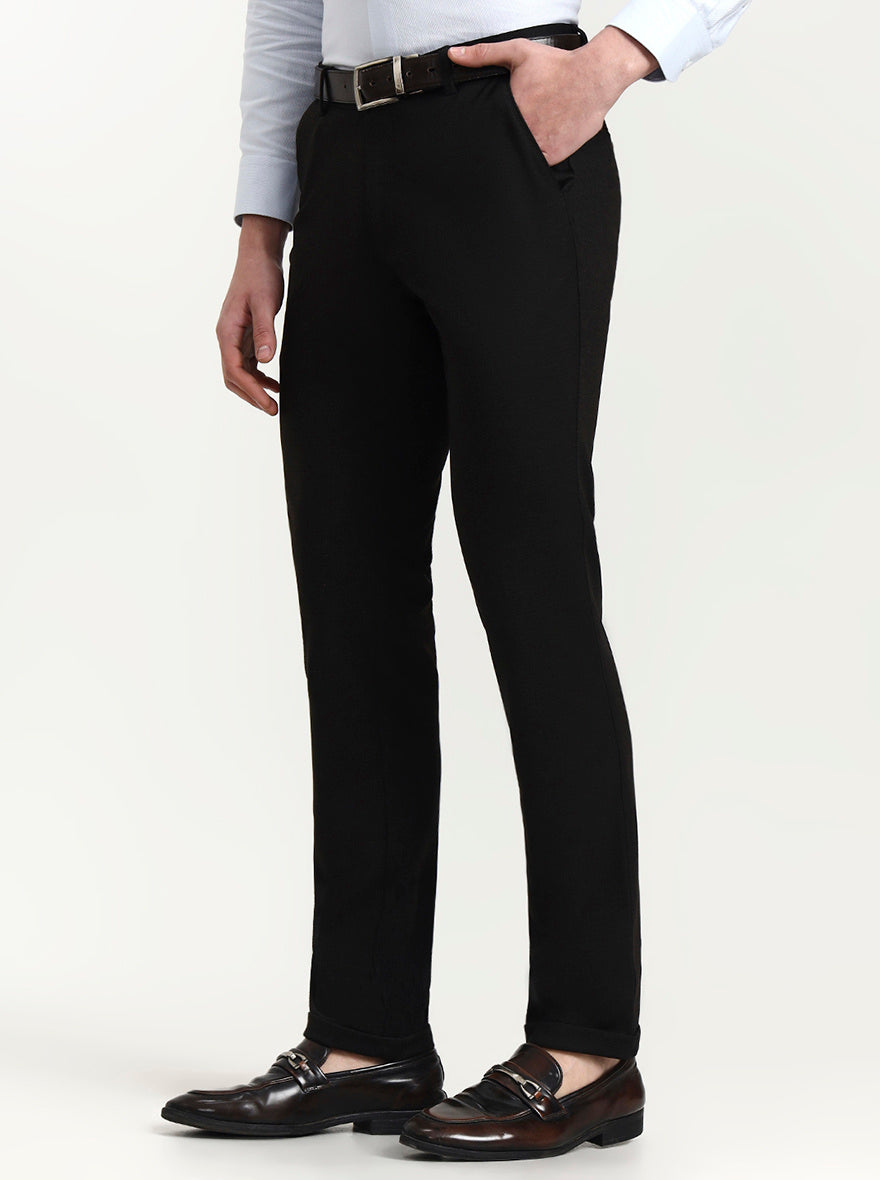 Brown Solid Slim Fit Club Wear Trouser | Wyre