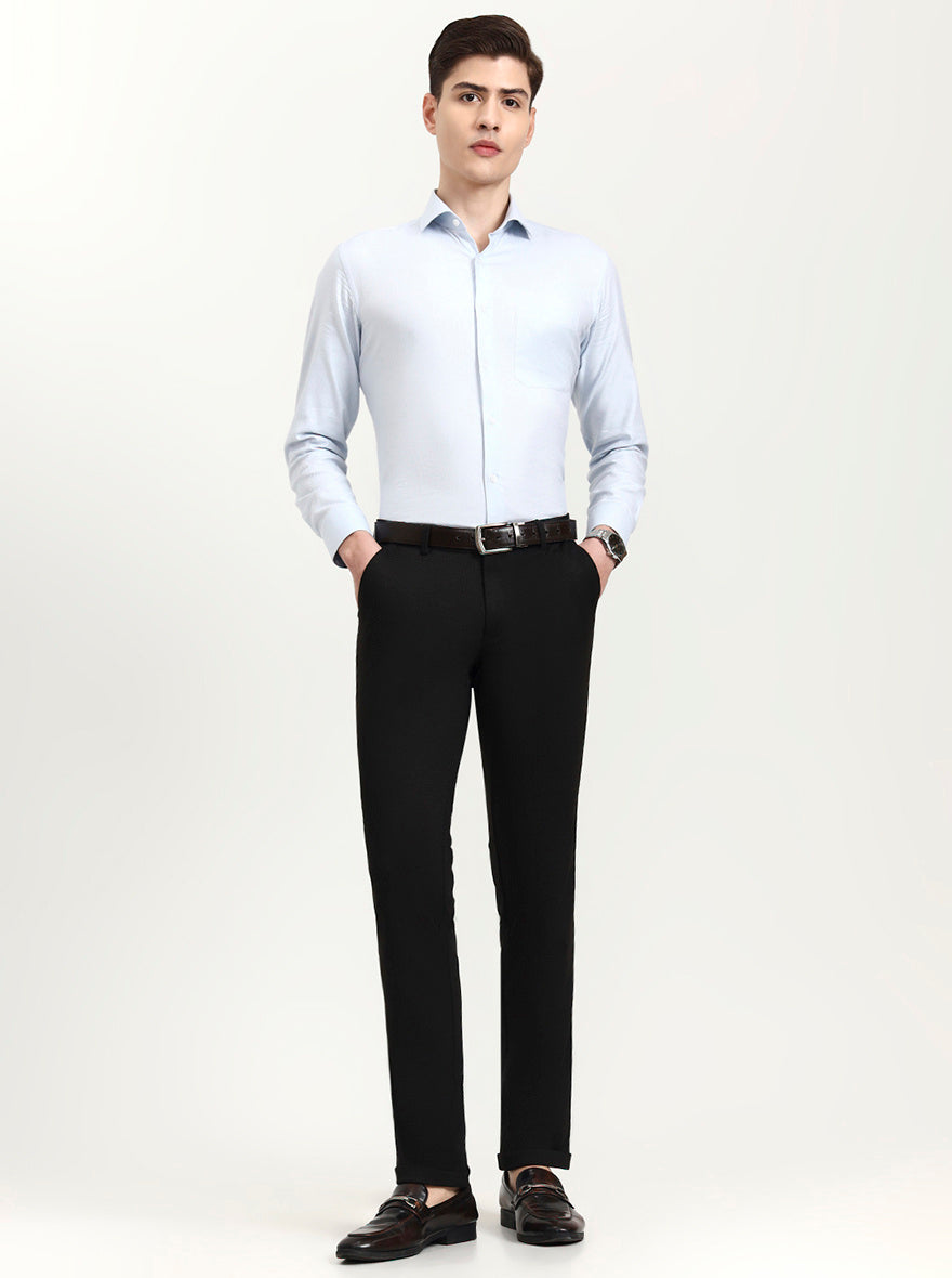 Brown Solid Slim Fit Club Wear Trouser | Wyre