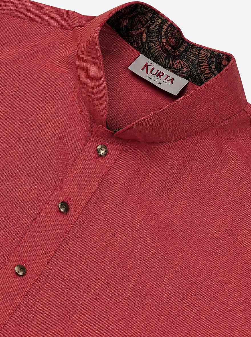 Iris Orange Kurta | The Kurta Company