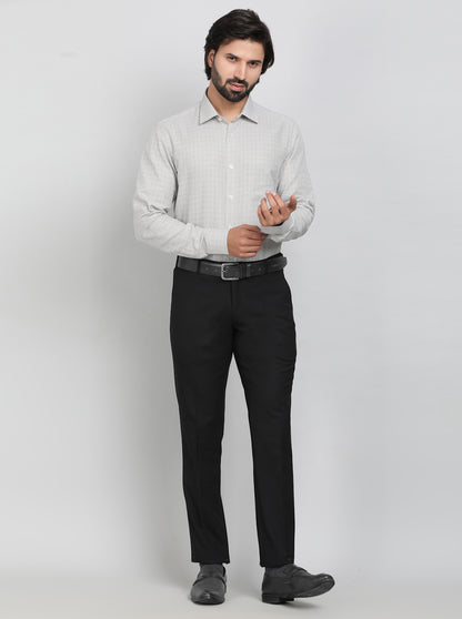 Beige Printed Slim Fit Formal Shirt | JadeBlue Youth