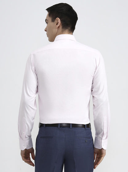 Pink Solid Regular Fit Formal Shirt | JadeBlue