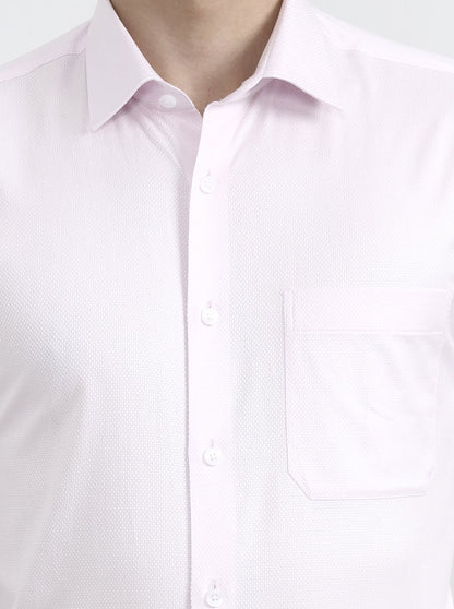 Pink Solid Regular Fit Formal Shirt | JadeBlue