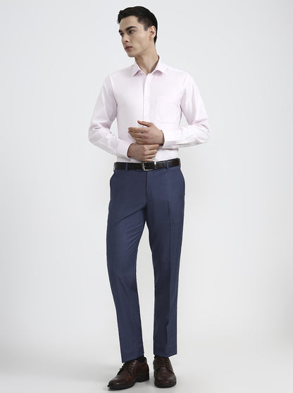 Pink Solid Regular Fit Formal Shirt | JadeBlue