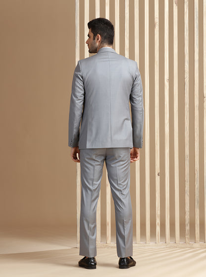 Light Grey Solid Suit | JadeBlue