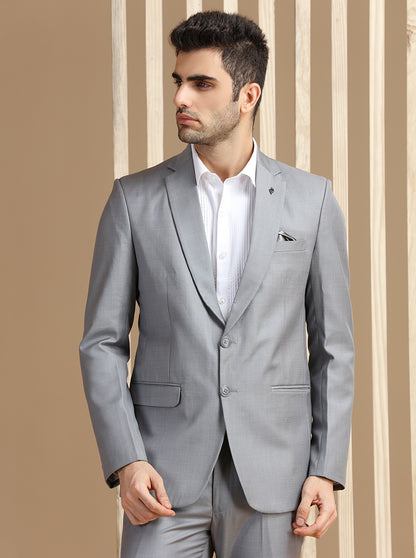 Light Grey Solid Suit | JadeBlue