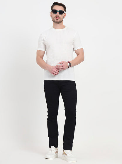 Jet Black Washed Slim Fit Jeans | JadeBlue