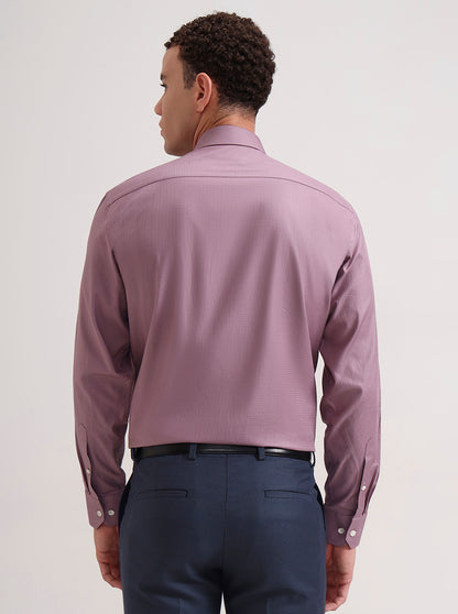 Dusty Pink Solid Regular Fit Formal Shirt | JadeBlue