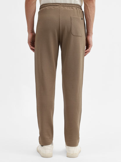 Khaki Solid Slim Fit Track Pant | JadeBlue