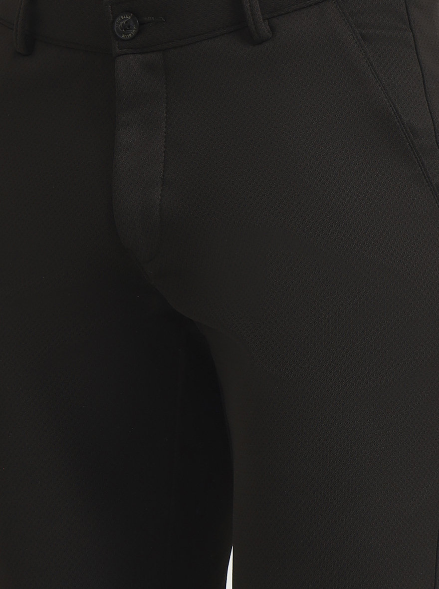 Olive Brown Solid Slim Fit Club Wear Trouser | Wyre