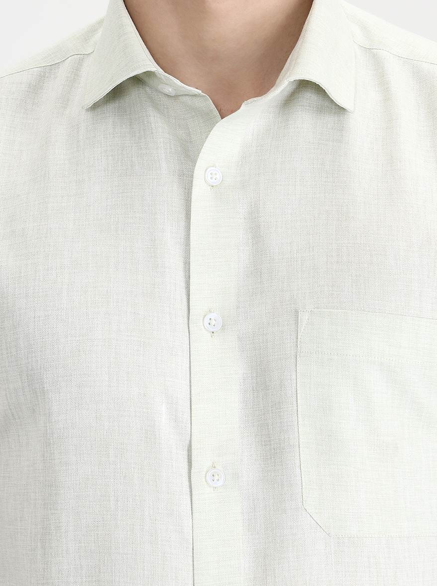 Pista Solid Regular Fit Formal Shirt | Greenfibre