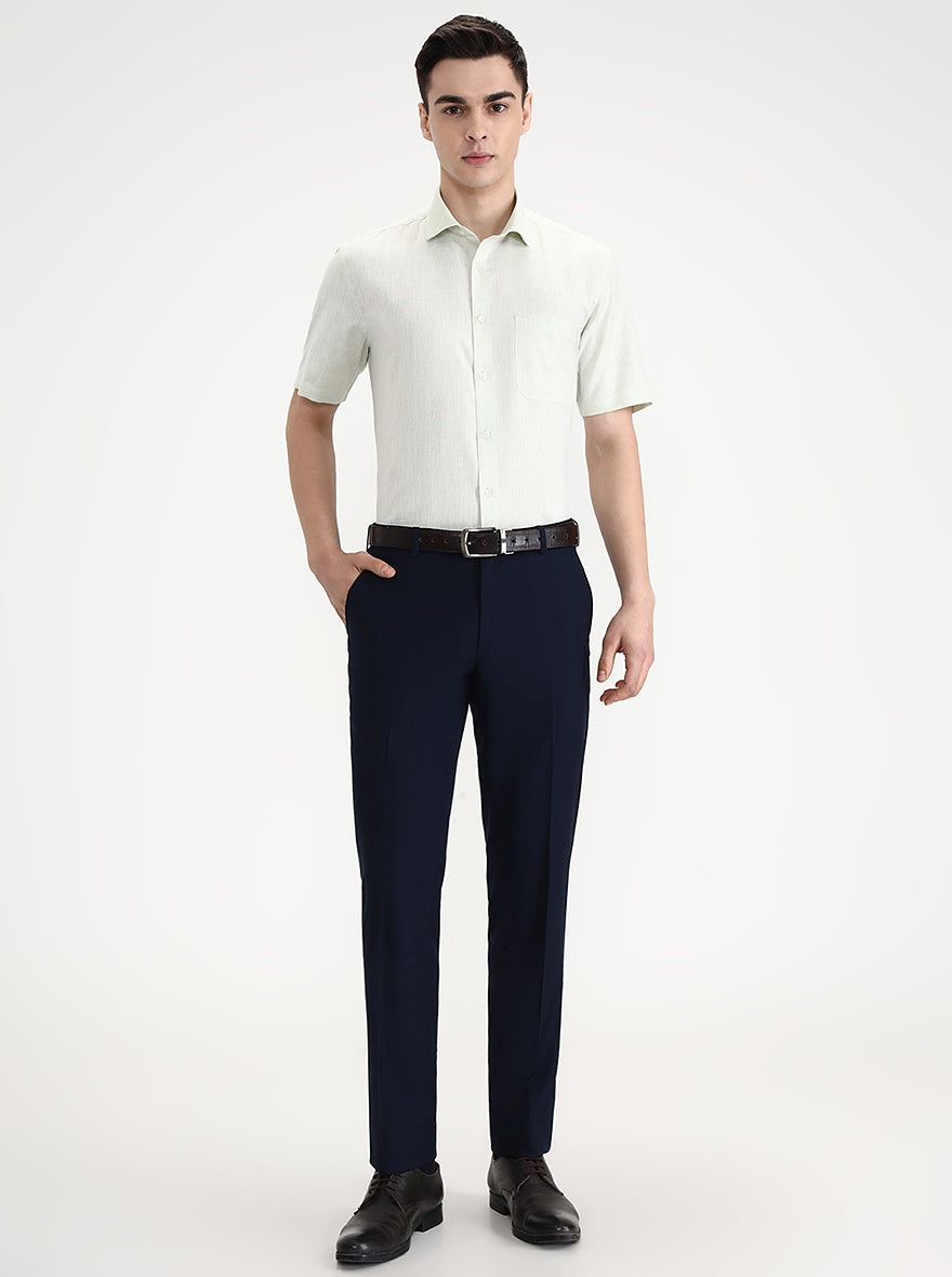Pista Solid Regular Fit Formal Shirt | Greenfibre